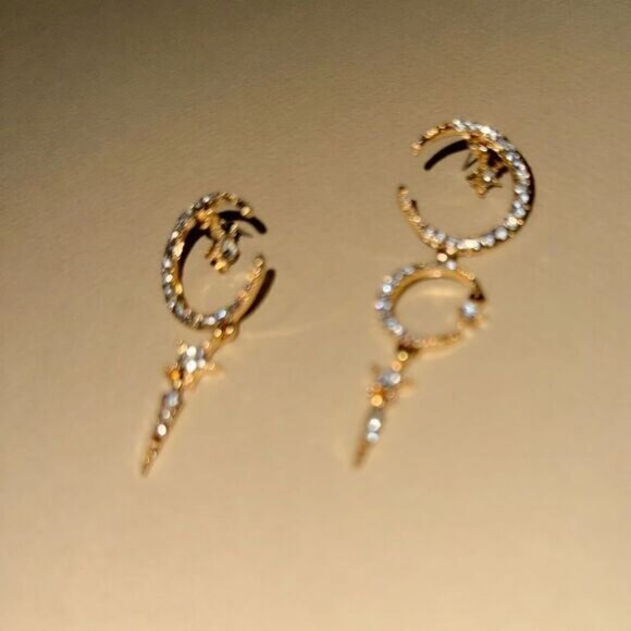 Boho moon earrings N891 - Picture 3 of 6